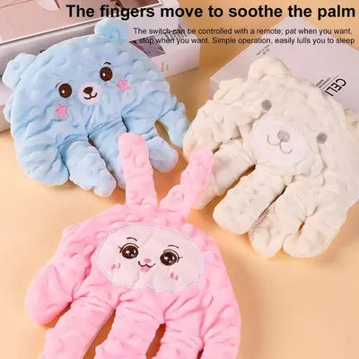 0-3Y Electric Baby Soothing Palm Hand Automatic Patting Sleep Companion Beater Sleeping Aid Pillow soother Toys for Calming Baby