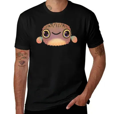 T-shirt Smiling Puffer grande taille, haut de sport à manches courtes