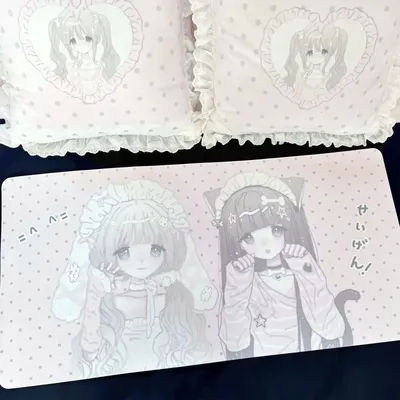 Tapis de souris en cuir PU souple pour filles, mignon, imperméable, résistant aux taches, antidérapant, tapis de bureau lisse, tapis d'ordinateur portable HD