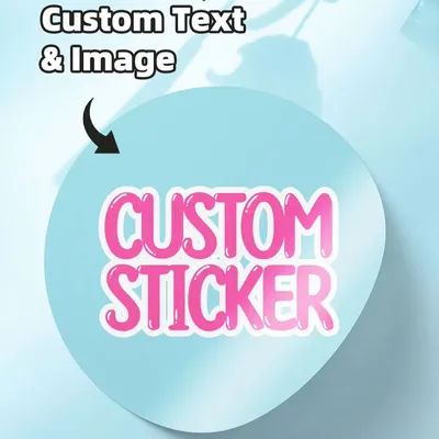 1-120PCS Custom Round Waterproof Stickers with Personalized Text & Images for Brand Logo, Product Packaging & Phone Cases Labels