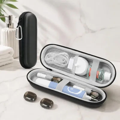 Étui de voyage pour brosse à dents électrique Oral B, Philips Sonicare, Aquasonic, résistant aux chocs, étanche, rangement compact