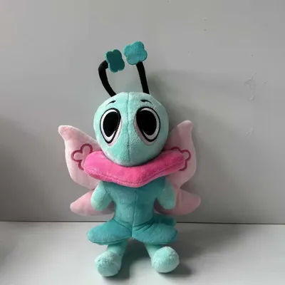 New 32cm Dandy Plush Toy Bolster Cute Butterfly Stuffed Horror Game Plushie Soft Doll Pillow Desktop Decoration Children Gifts