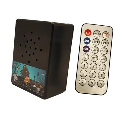 Halloween Sound Player with 1 Remote Horror Sound Effects Player Screaming Speaker for Halloween Music Party Prank Gadget