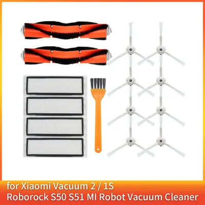 HEPA Filter + Side Brush + Main Brush Suitable for Xiaomi MI Robot Vacuum Cleaner 2 Roborock S50 S51 Vacuum Cleaner Accessories