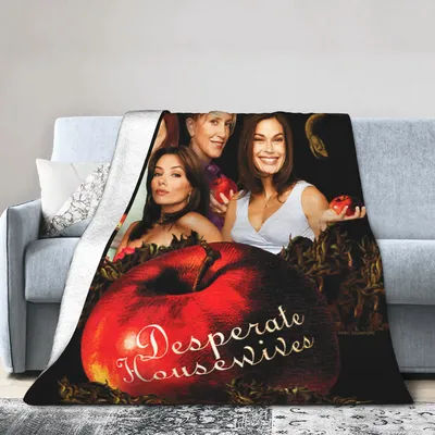 Desperate Housewives TV Show Blankets Velvet Print Susan Lynette Bree Portable Ultra-Soft Throw Blanket for Bedspread