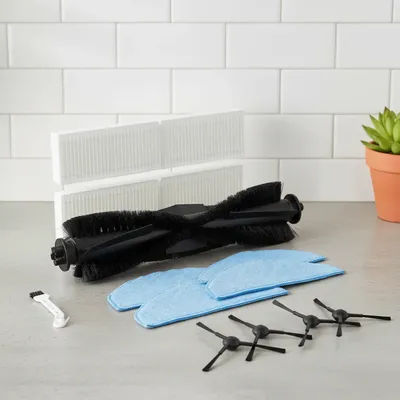 Replacement Accessories For Laresar Clean Robot Vacuum Mars01 With Mop Including Main Brush Side Brushes Filter And Mop Cloth