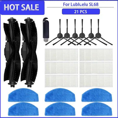 Main Side Brush Hepa Filter Mop Cloths For Lubluelu SL68 / Tikom G8000 Robotic Vacuum Cleaner Parts Accessories