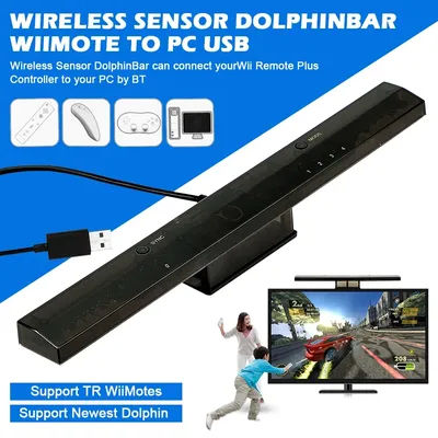Wireless Sensor Bar DolphinBar for Wii Remote Wireless Game Controller for PC by for Bluetooth-compatible for GC MayFlash