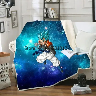 2026 Super Vegeta Dragon Ball Animation Shenron Nap Blanket 3D Printed Bedroom Sofa Soft Comfortable Flannel Sherpa Blankets