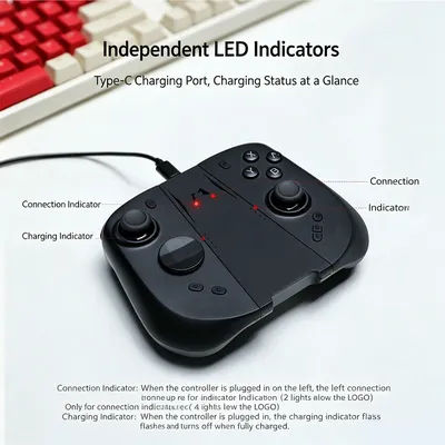 Mobapad HD Controller The Best 3rd Party Switch 2 Joycons for Switch 2 Console, HD Vibration Bluetooth Joypad