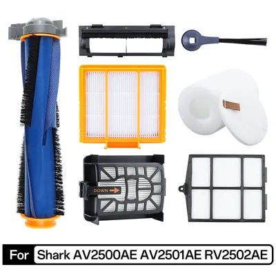 For Shark AV2500AE AV2501AE RV2502AE Robot Vacuum Accesso Main Side Brush Hepa Filter Spare Parts Replacement Kit Pack