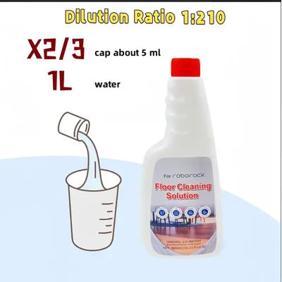 OMO 480ML liquid For Roborock F25 ACE F25 Ultra/Dyad/S7/S8 Floor Cleaning Vacuum Cleaner Parts Robot Mops Antibacterial