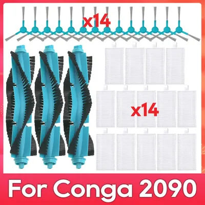 Compatible For Conga 2090 Roller Side Brush Hepa Filter Robot Vacuum Cleaner Accessories