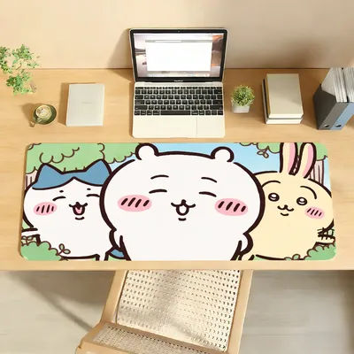 Tapis de souris mignon C-Chiika-waS, en caoutchouc antidérapant pour ordinateur portable, tapis de souris pour joueurs, décoration de bureau