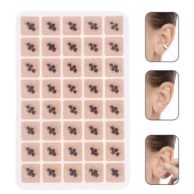 400 patchs soins des oreilles graines Acupuncture auriculaire jetable oreille autocollant Massage thérapie aiguille Patch Massage oreille patchs