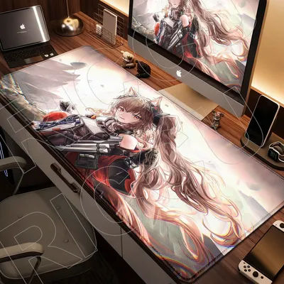 Tapis de souris XXL HD imprimé Arknights Endfield Gilberta, tapis antidérapant en caoutchouc pour ordinateur, tapis de bureau, grand tapis de bureau
