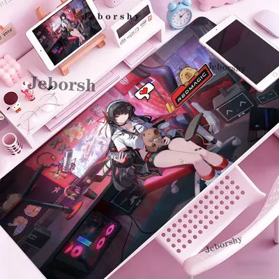 Tapis de souris Chisa Wuthering Waves, tapis de souris mignon pour fille anime, tapis de jeu antidérapant en caoutchouc, impression HD, accessoires de bureau, tapis PC XXL