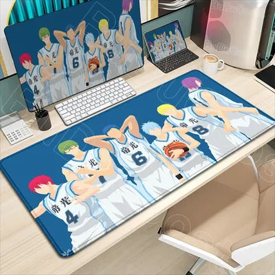 Tapis de souris HD imprimé, motif anime cool, jeu de basket-ball Kuroko, grand tapis de souris, tapis de souris pour ordinateur portable, jeu sur PC, clavier, tapis de souris antidérapant en caoutchouc