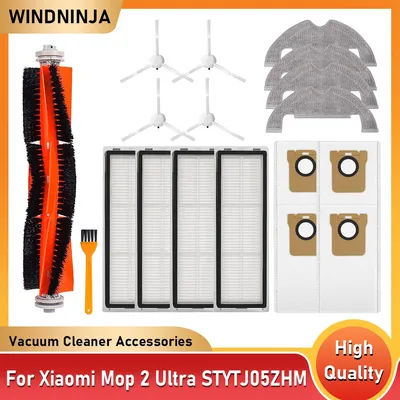 For Xiaomi Mi Robot Vacuum-Mop 2 Ultra Cleaner Parts Main Side Brush Hepa Filter Mop Rag Dust Bags STYTJ05ZHMHW Accessories