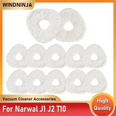 Mop Pads Cleaning Spare Parts For Narwal J1 J2 T10 Robot Vacuum Cleaner Sweeper Robot Rags Mop Cloth Replacement Accessories