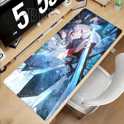 Hiyuki Gaming Wuthering Waves – tapis de souris pour ordinateur, accessoire de bureau, clavier, tapis de souris, Anime, fille sexy, en caoutchouc, impression HD, tapis de bureau
