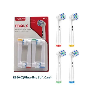 Têtes de brosse à dents remplaçables, 4 pièces, pour brosse à dents électrique Oral B Pro Health 3D Excel Triumph Fit Advance