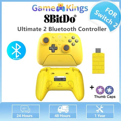 8BitDo Ultimate 2 Bluetooth Controller Wireless Gaming Gamepad Switchable Hall Effect/Tactile Trigger for Window Switch Controll