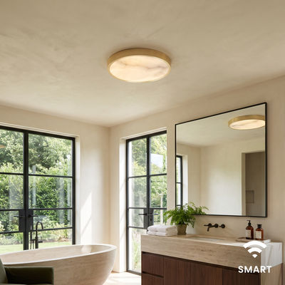 Celia (Smart) | Alabaster Ceiling Light | 16" / App + Remote Control | MOD LIGHTING