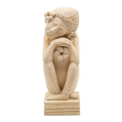 Girl's Dream,'Hand Made Sandstone Statuette from Bali'