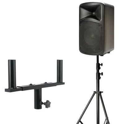 Support de haut-parleur double sur pied, trépied multifonctionnel professionnel pour scène, performance et conférence