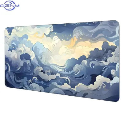 Tapis de souris Anime Great Wave, grande base en caoutchouc antidérapante, accessoires de bureau pour PC, tapis de souris pour bureau et gamer, tapis de clavier, tapis décoratif.