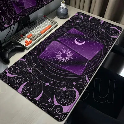 Tapis de bureau XXL imprimé HD, tapis de jeu de cartes, tapis de souris en caoutchouc, dessin animé, antidérapant, accessoires pour PC, coussinets de protection