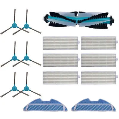 Dust Hepa Filter Side Brush Mop Pad Roller Brush for Cecotec Conga 1390 Conga 1290 Robotic Vacuum Cleaner Spare Parts