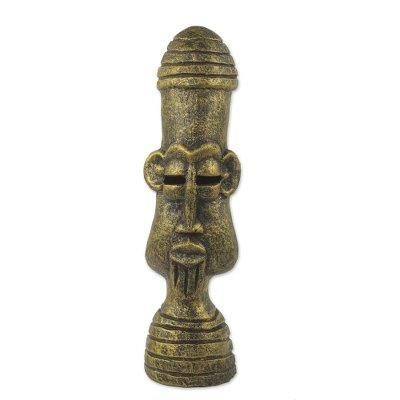 African ceramic sculpture, 'Okyeame Kofi'