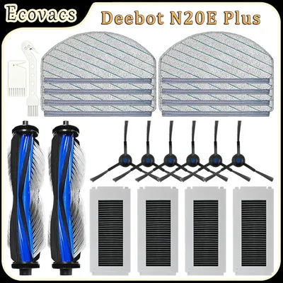 For Ecovacs Deebot N20E Plus Robot Vacuum Cleaner Accessories Main Brush HEPA Filter Mop Pad Side Brush Replacement Parts
