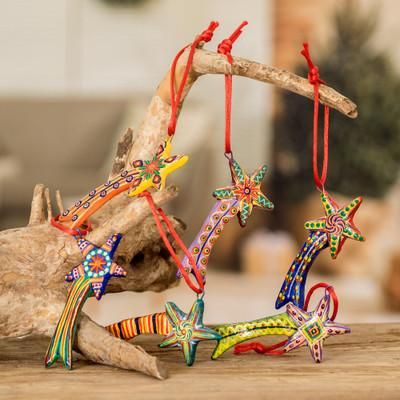 Shooting Stars,'Ceramic ornaments (Set of 6)'
