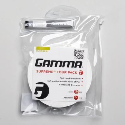 Gamma Supreme Overgrip 15 Pack Tennis Overgrips