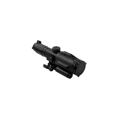 NcSTAR GEN3 SRT 3X-9X Rubber Armored Mil-Dot Rifle Scope w/ Green Laser Black VSRTM3940GV3