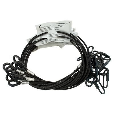 Stairville Safety Set 80cm/4mm Bk 10pcs