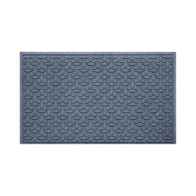 Water & Dirt Shield Ellipse Commercial Grade Door Mat - Bluestone, Large (35" x 85") - Frontgate