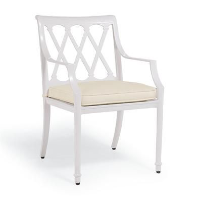 Grayson Dining Chair Cushion - Resort Stripe Garnet - Frontgate