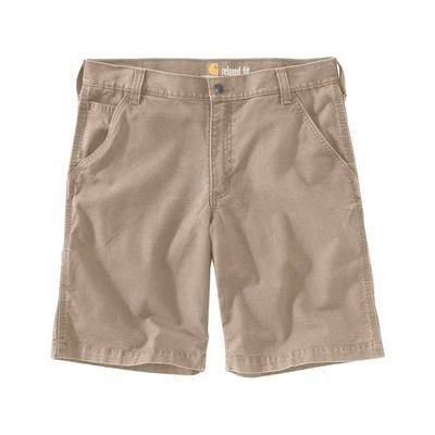 Carhartt Men's Rugged Flex Relaxed Fit Canvas Work Shorts, Tan SKU - 233008