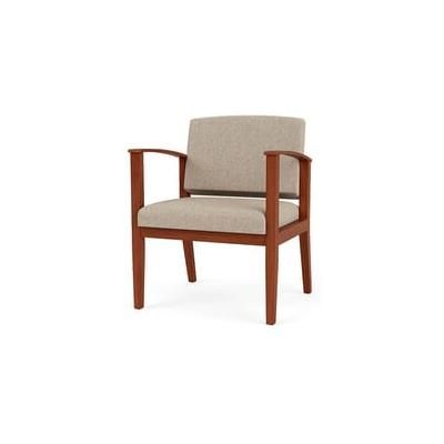 Amherst Wood Frame 400 lb Capacity Guest Chair in Upgrade Fabric or Healthcare Vinyl