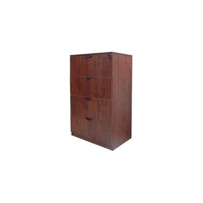 Cherry Laminate 4-Drawer Lateral File