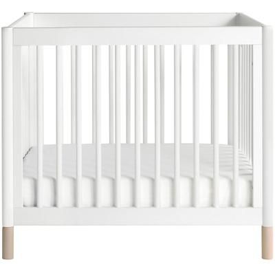 BabyLetto Gelato 2-in-1 Mini Crib - White/Natural