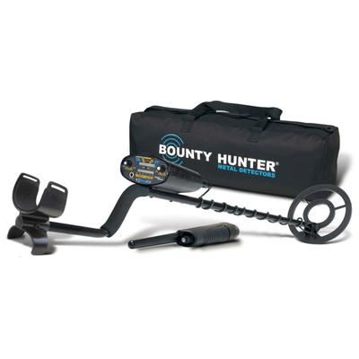 Bounty Hunter Quick Draw II Metal Detector with Carry Bag & Pin Pointer Black & Red QD2GWP