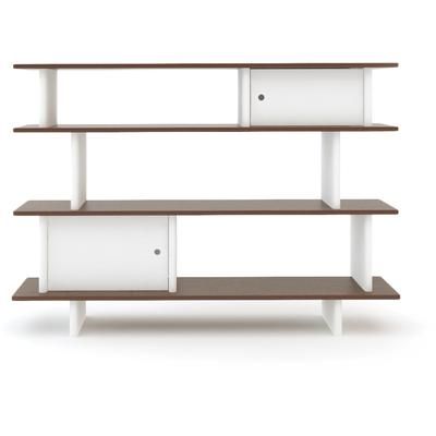 Oeuf Mini Library - White/Walnut