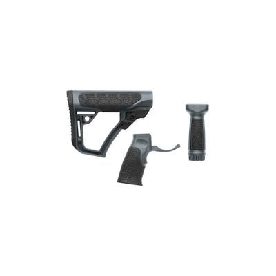 Daniel Defense Buttstock/Pistol Grip/Vertical Foregrip Combo Tornado Polymer Front & Pistol Grip for AR-Platform with Mil-Spec Receiver Extension