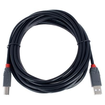 Lindy USB 2.0 Typ A/B 5m black