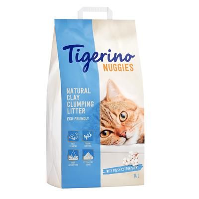 Lettiera Tigerino Nuggies (Ultra) - fiori di cotone - 14 L (ca. 14,2 kg)